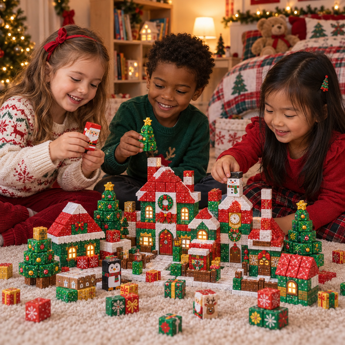 Christmas world - bloc magnétique de Noël