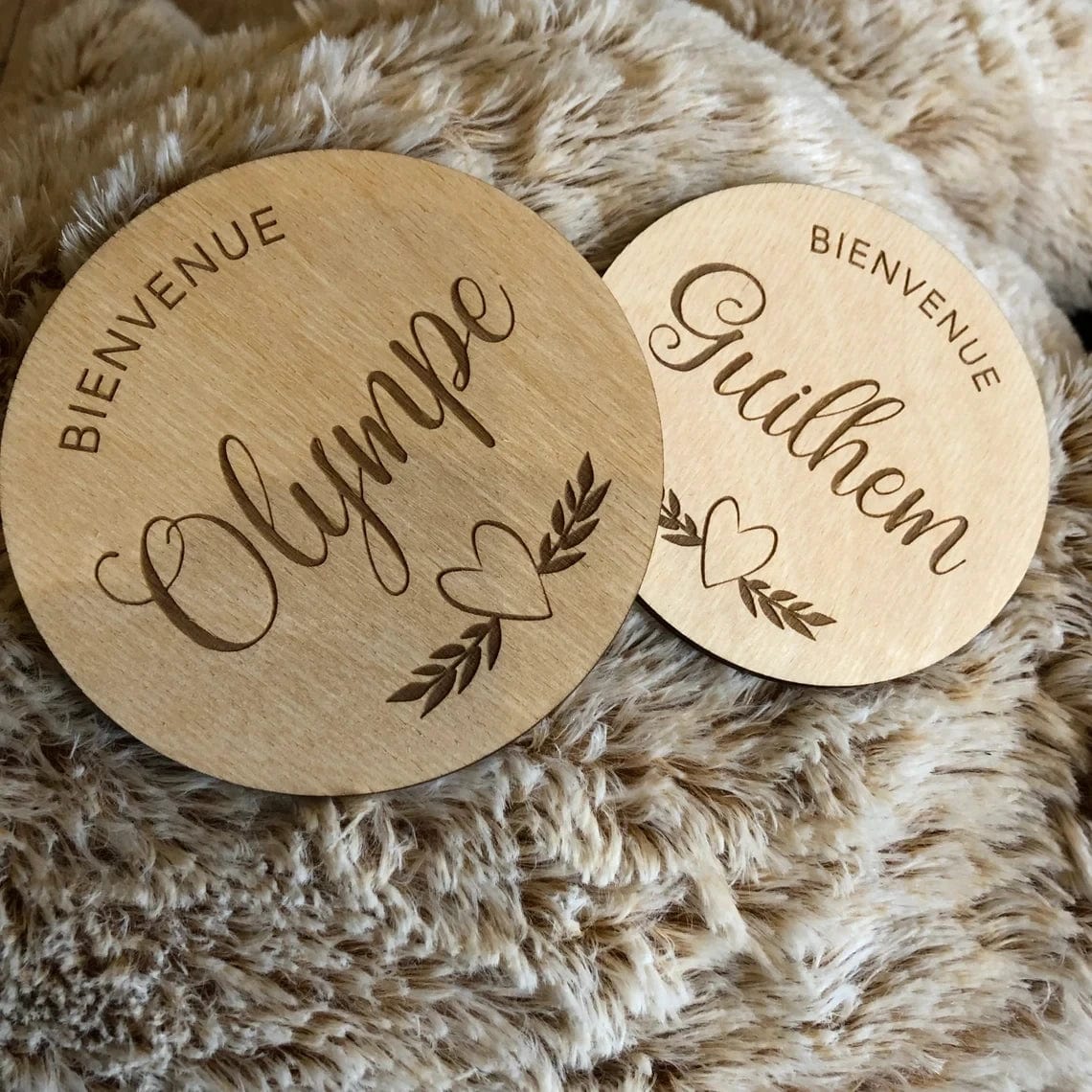 Plaque de naissance personnalisé - BABY WELCOME
