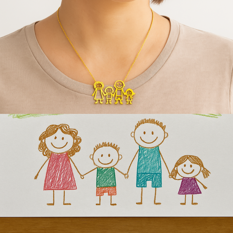 collier de dessin personnalisé - MY ARTIST