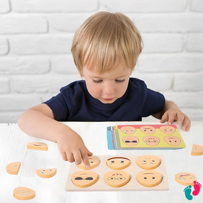 Puzzle oeufs expression Montessori - KIDS FACIAL