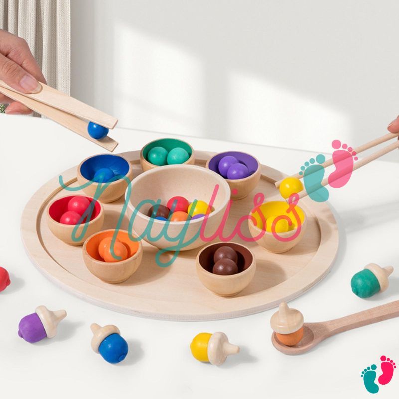 Jeu de tri des couleurs Montessori - KIDS BALLY