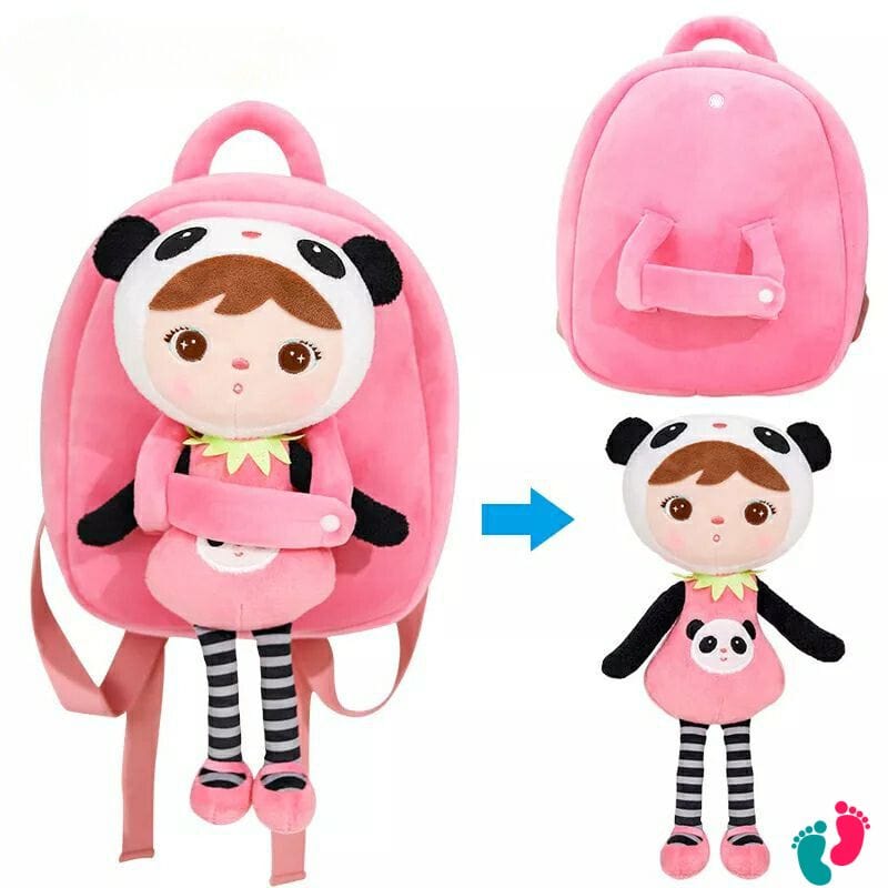Sac à dos pelcuhe poupée personnalisé au prénom de l'enfant - KIDS DOLLS
