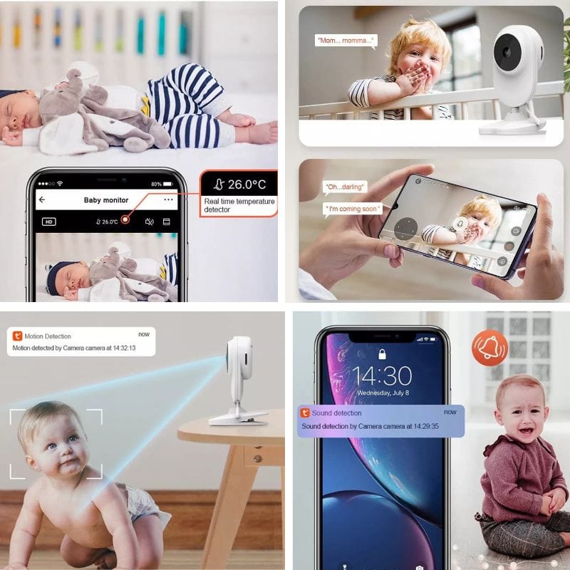 Babyphone caméra surveillance connecté sur smartphone - MOMY CAM - Nayliss™