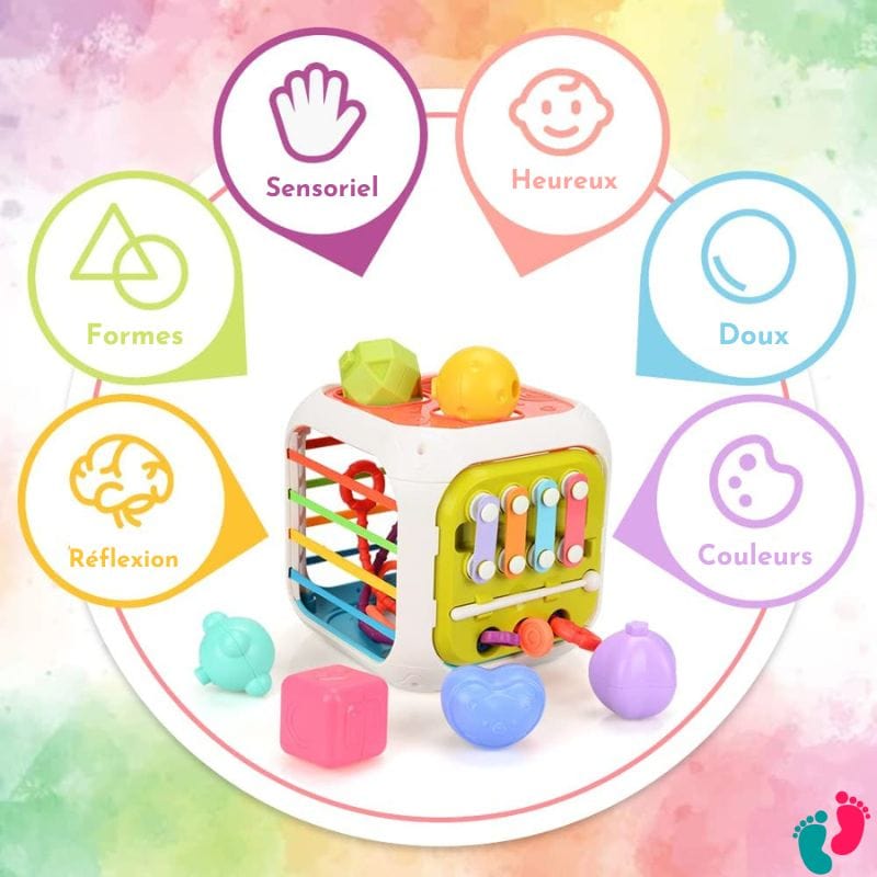Cube de motricité éducatif Montessori 7 en 1 - BABY SHAPE