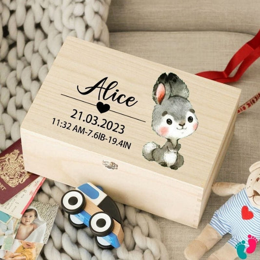 Boîte à souvenirs de naissance personnalisé - BABY MEMORIES (EXCLUSIVITÉ WEB)
