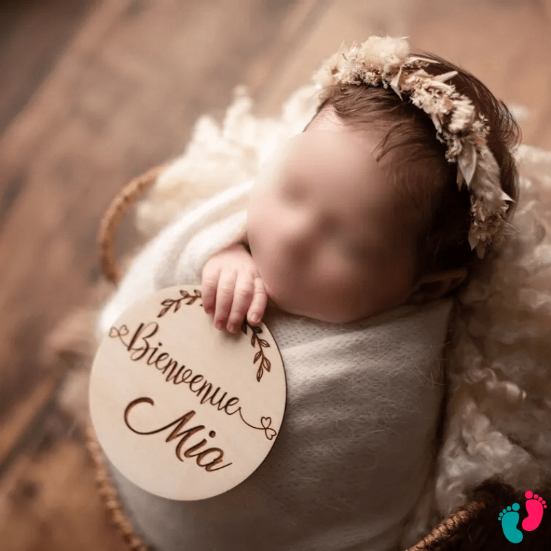 Plaque de naissance personnalisé - BABY WELCOME