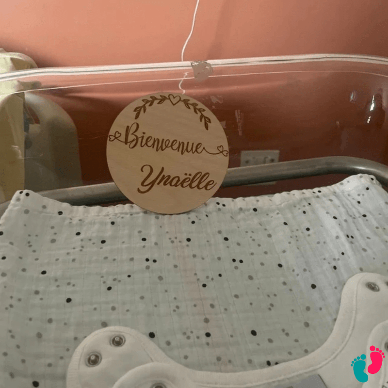 Plaque de naissance personnalisé - BABY WELCOME