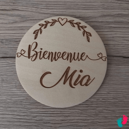 Plaque de naissance personnalisé - BABY WELCOME