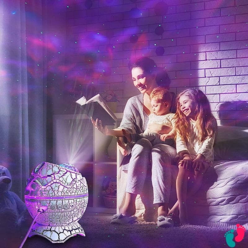 Oeuf dinosaure Projecteur LED veilleuse bruits blancs pour chambre d'enfant - PROJECT NIGHT