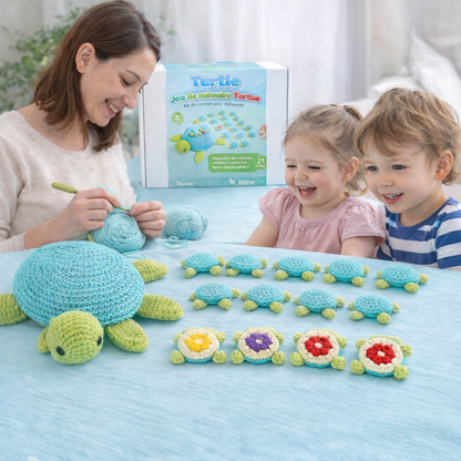 TURTLE MEMORY - Jeu de memoire tortue au crochet à réaliser