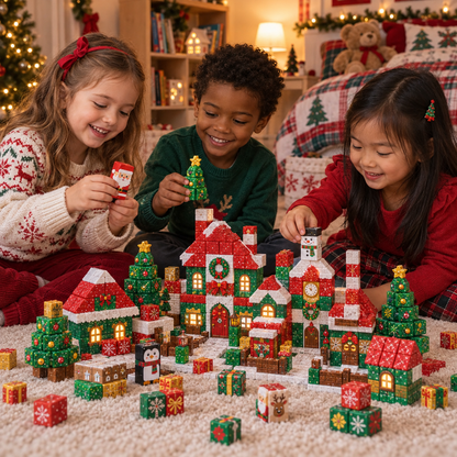Christmas world - bloc magnétique de Noël