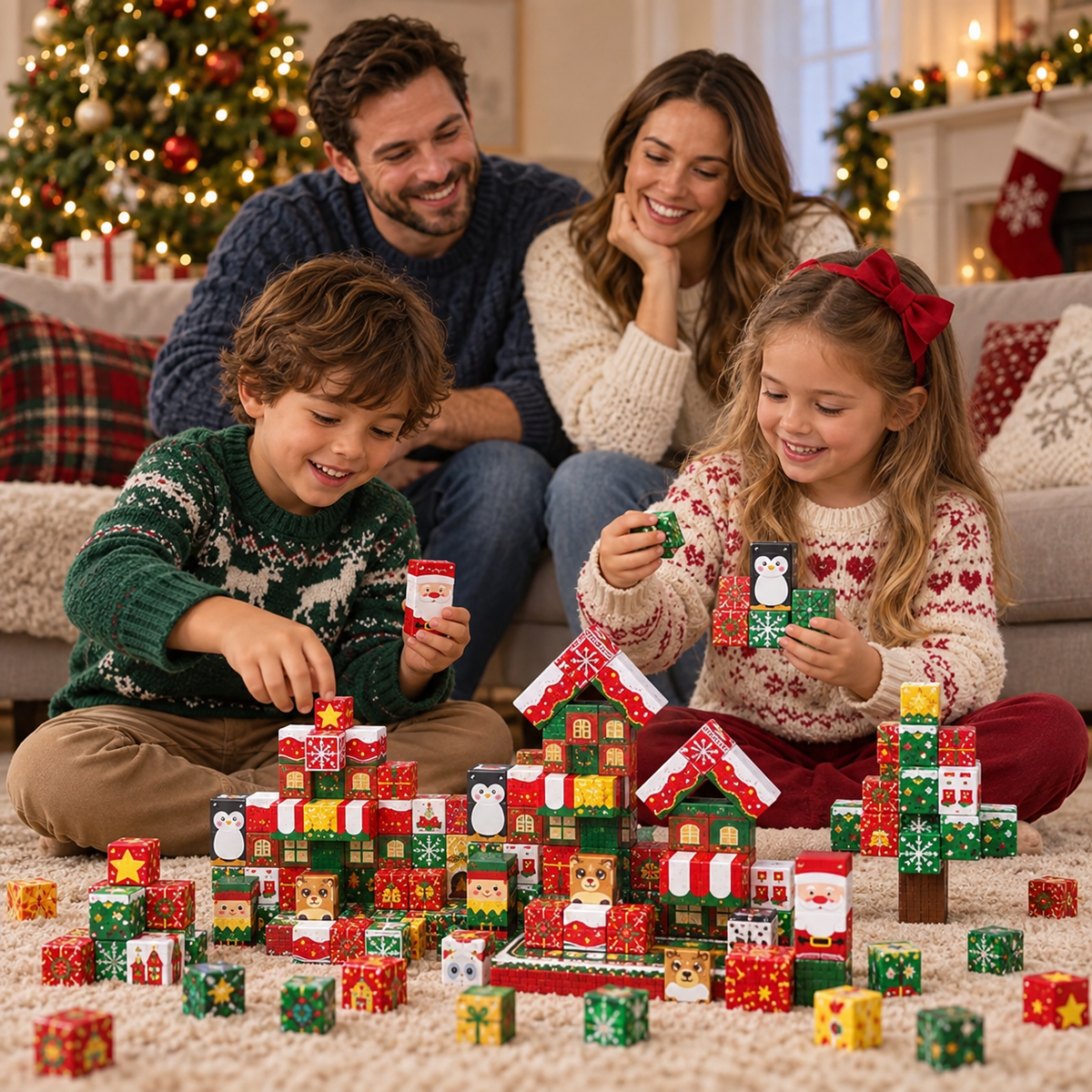 Christmas world - bloc magnétique de Noël