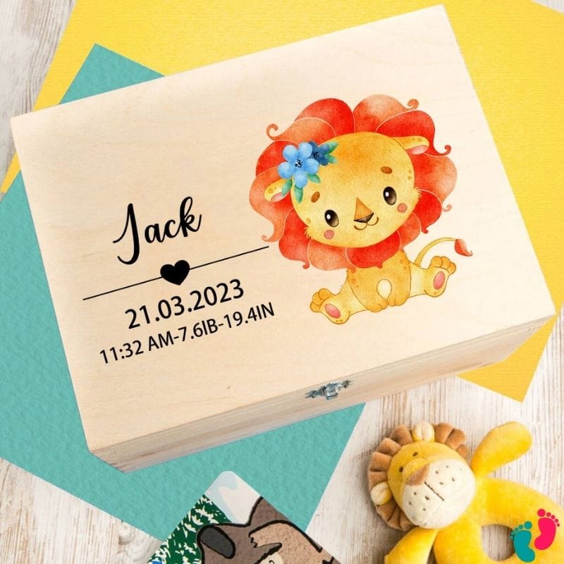 Boîte à souvenirs de naissance personnalisé - BABY MEMORIES (EXCLUSIVITÉ WEB)