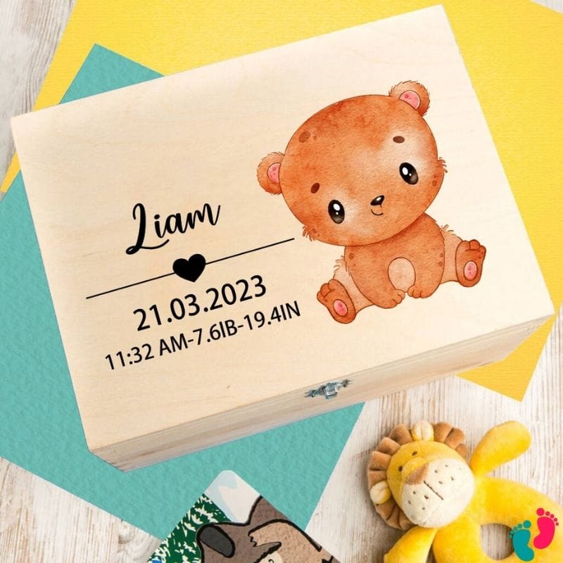 Boîte à souvenirs de naissance personnalisé - BABY MEMORIES (EXCLUSIVITÉ WEB)