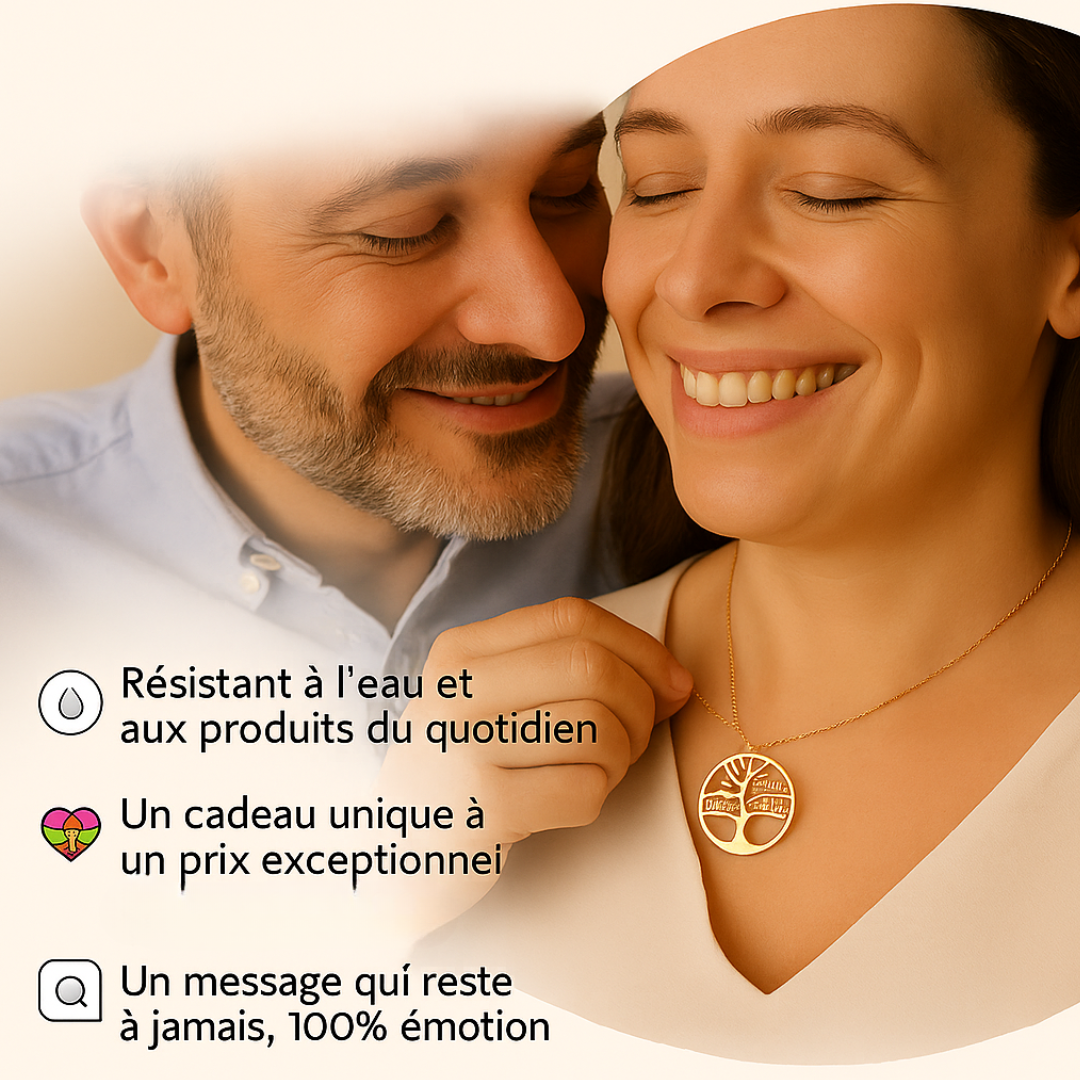 Le Collier arbre de vie personnalisé (45 cm) - FAMILY TREE (2 ACHETÉS + 1 GRATUIT)