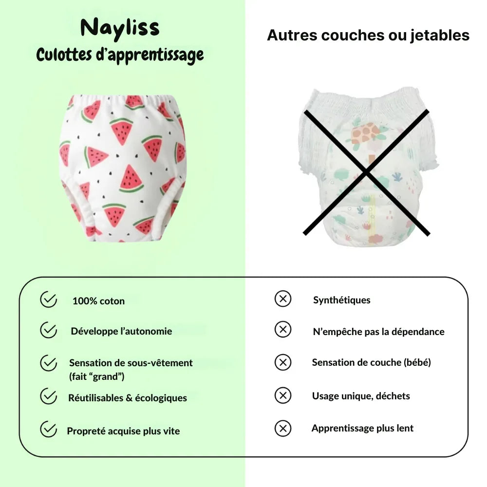 KIDS PANTS - Pack de Culottes d'apprentissage de la propreté