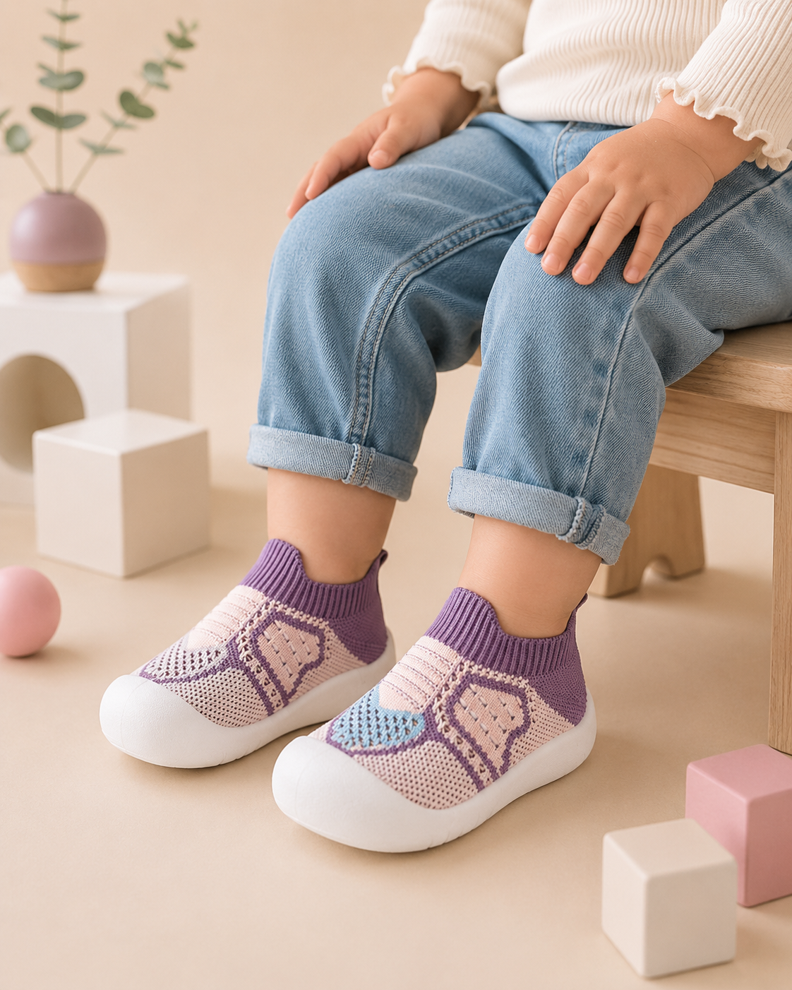 Chaussures souples respirantes en maille pour bébé - BABY SHOES