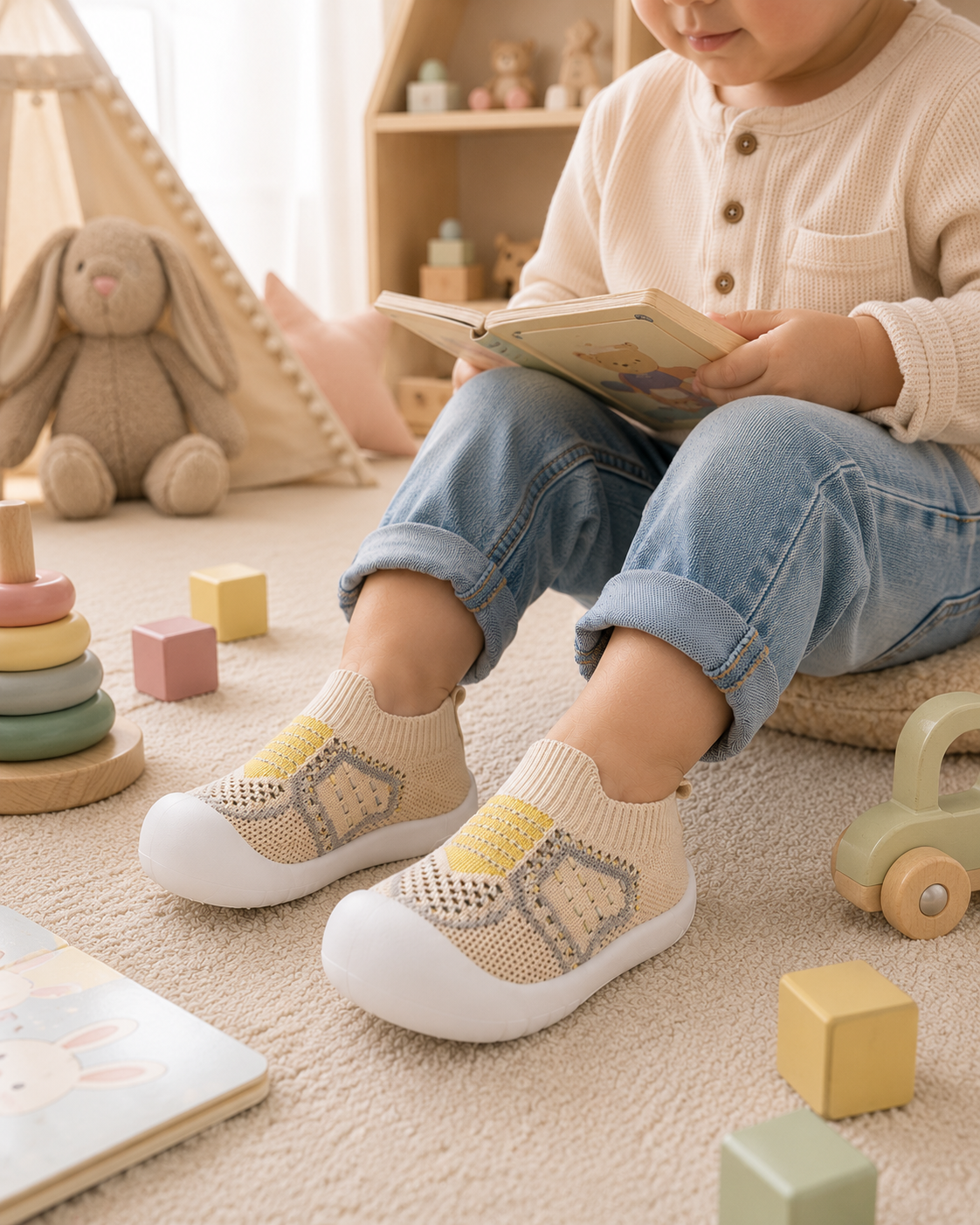 Chaussures souples respirantes en maille pour bébé - BABY SHOES