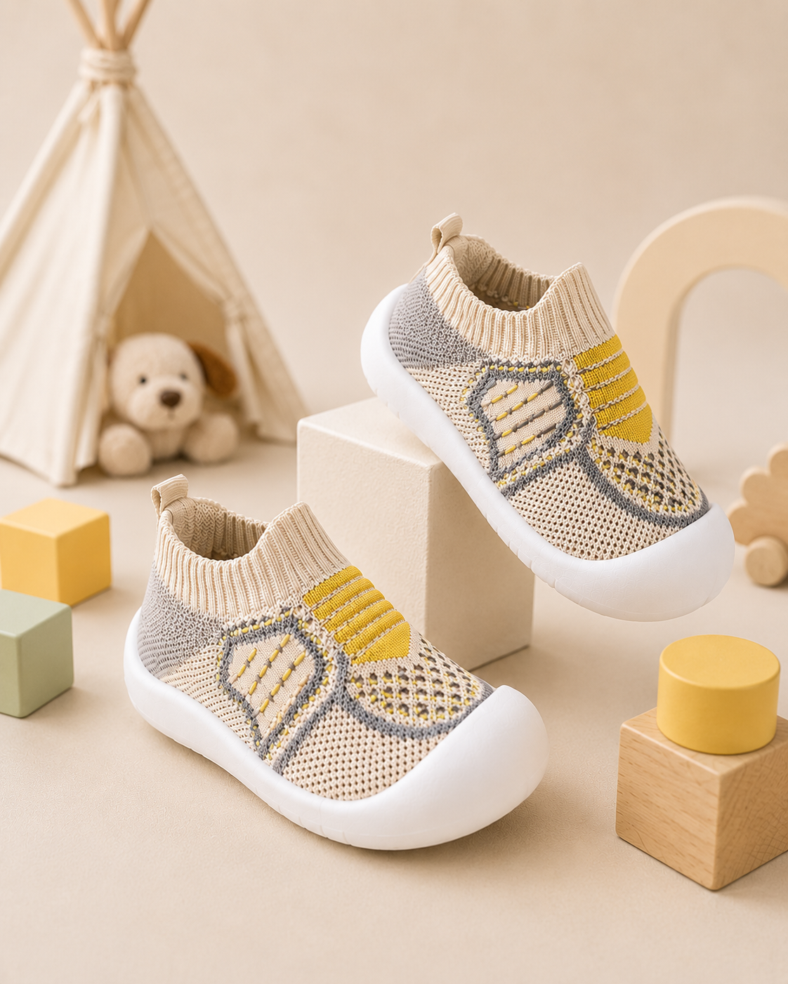 Chaussures souples respirantes en maille pour bébé - BABY SHOES