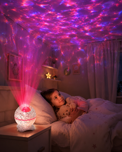 Oeuf dinosaure Projecteur LED veilleuse bruits blancs pour chambre d'enfant - PROJECT NIGHT