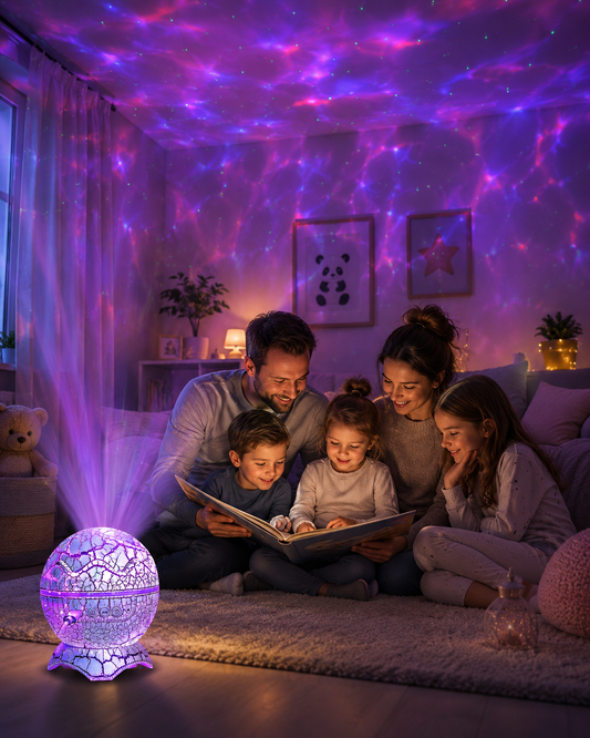 Oeuf dinosaure Projecteur LED veilleuse bruits blancs pour chambre d'enfant - PROJECT NIGHT
