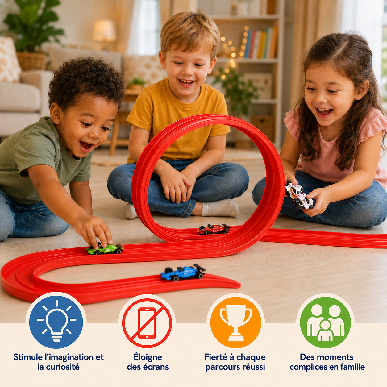 KIDS RACE - Circuit de voiture flexible