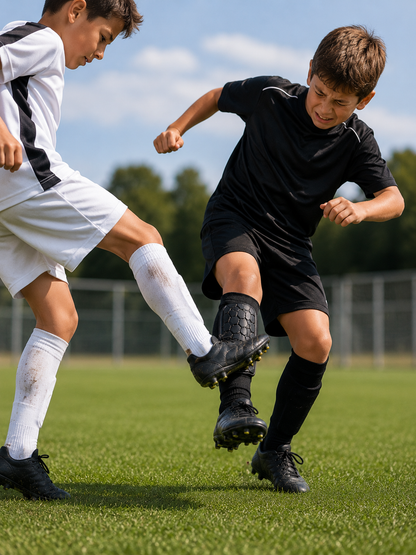 KIDS PROTECT - Protège-tibias de football avec rembourrage