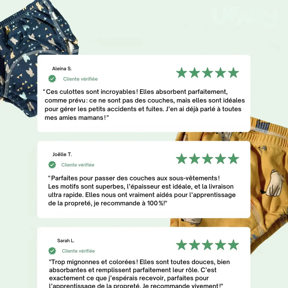 KIDS PANTS - Pack de Culottes d'apprentissage de la propreté