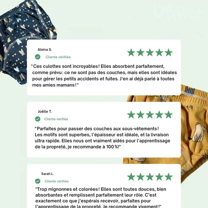 KIDS PANTS - Pack de Culottes d'apprentissage de la propreté