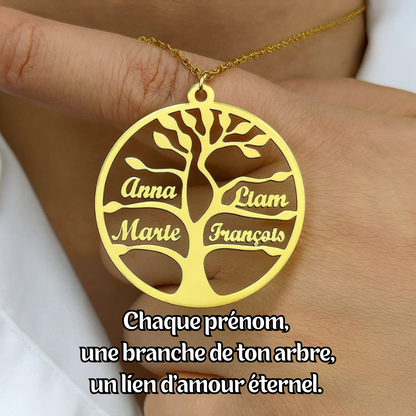 Le Collier arbre de vie personnalisé (45 cm) - FAMILY TREE (2 ACHETÉS + 1 GRATUIT)