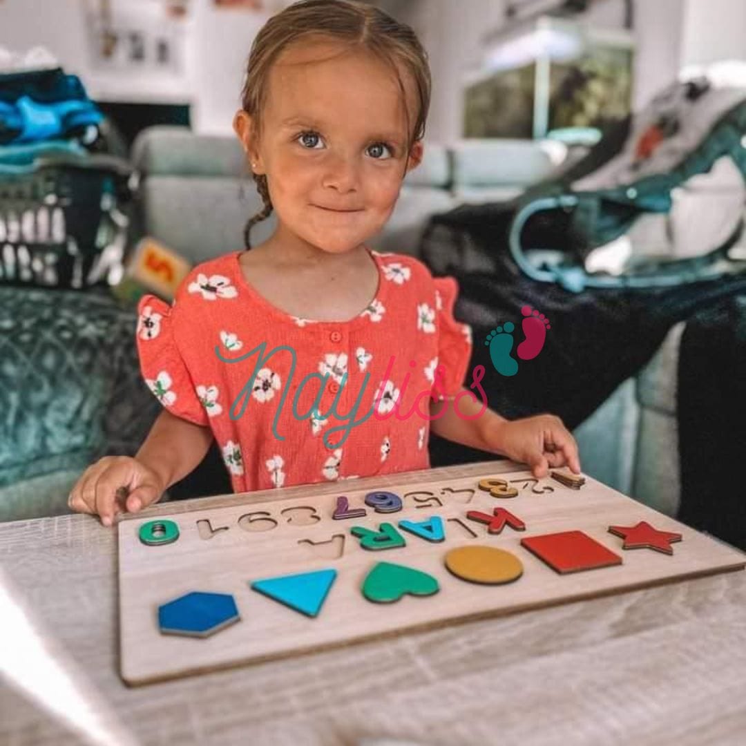 Puzzle enfant bois personnalisé éducatif éco-responsable - BABY NAME
