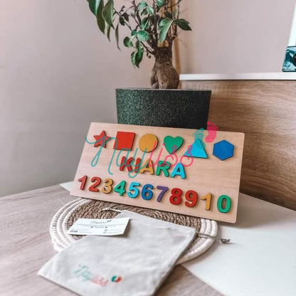 Puzzle enfant bois personnalisé éducatif éco-responsable - BABY NAME