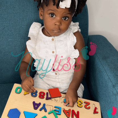 Puzzle enfant bois personnalisé éducatif éco-responsable - BABY NAME
