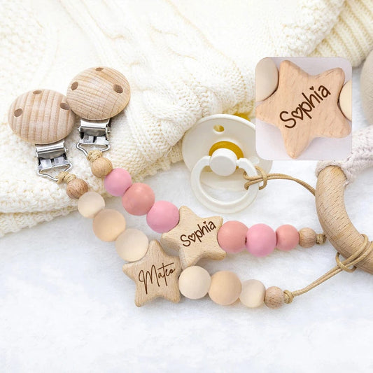 Attache tétine personnalisé - BABY CUSTOM (OFFERT)