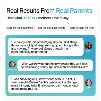 DreamCradle™ – Pour le reflux, les coliques et un meilleur sommeil