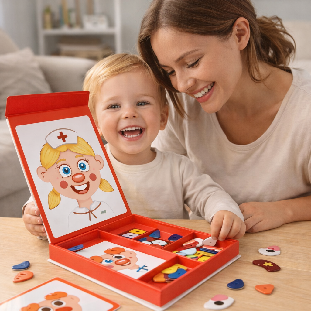 KIDS FACE – Puzzle Magnétique  des émotions Montessori