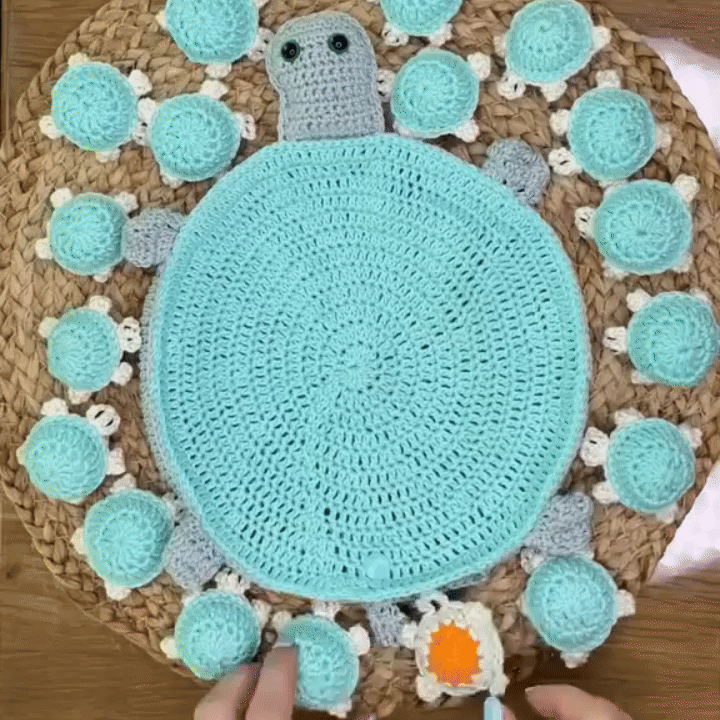TURTLE MEMORY - Jeu de memoire tortue au crochet à réaliser
