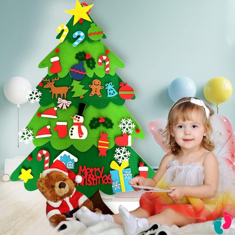 Sapin de noël éducatif Montessori en feutrine - KIDS CHRISTMAS