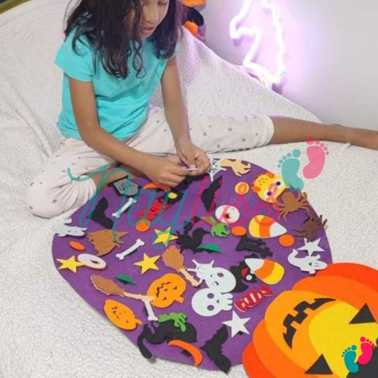 Citrouille éducative Montessori en feutrine - KIDS HALLOWEEN