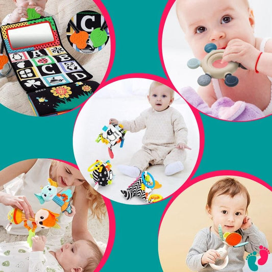 Pack jeu eveil pour bébé [5 produits] + anneau de dentition offert - BABY GIFT