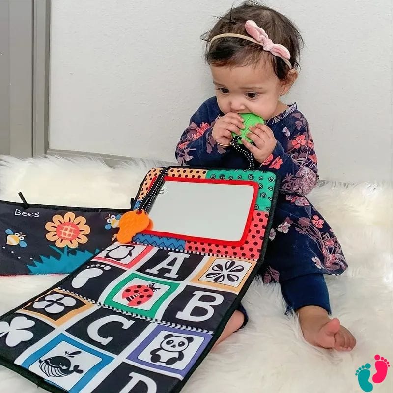 Planche d'activité miroir Montessori pour bébé - BABY ACTIVITY