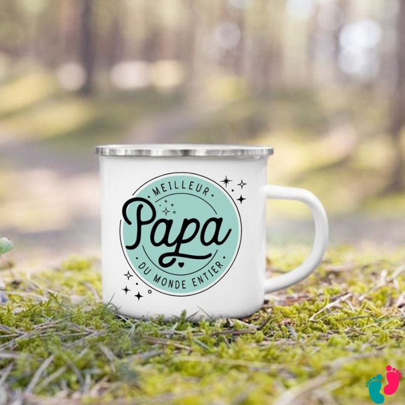 Tasse en émail pour papa - DADY MUG