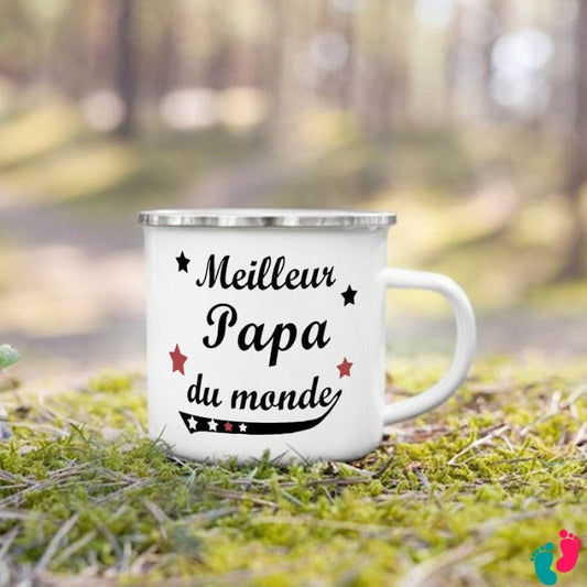 Tasse en émail pour papa - DADY MUG