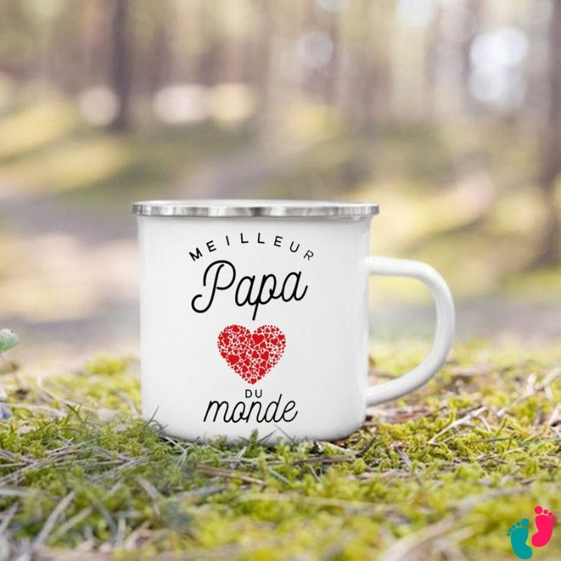 Tasse en émail pour papa - DADY MUG