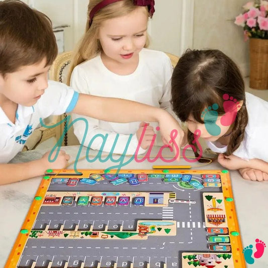 Tableau magnetique alphabet Montessori en bois - KIDS ALPHABET (NOUVEAUTÉ 2024)