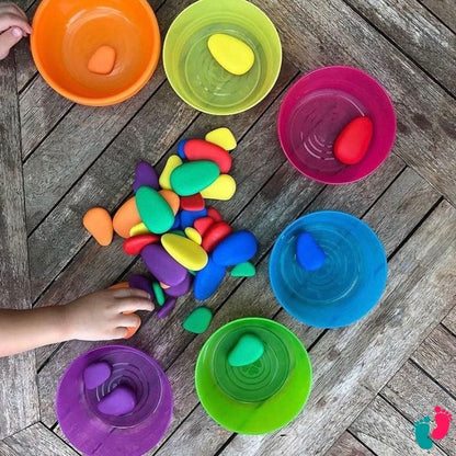 Galets arc-en-ciel Montessori - KIDS RAINBOW