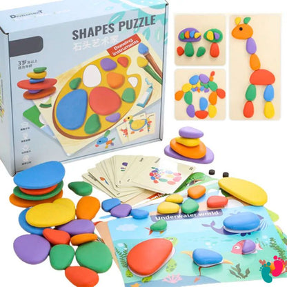 Galets arc-en-ciel Montessori - KIDS RAINBOW