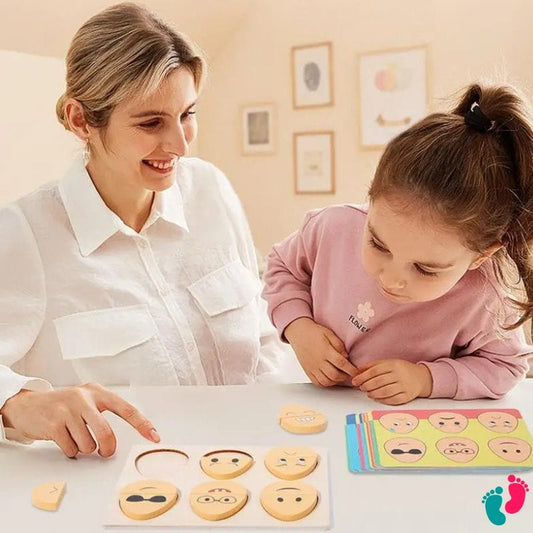 Puzzle oeufs expression Montessori - KIDS FACIAL