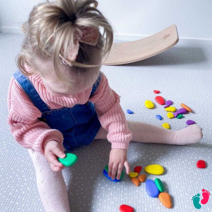 Galets arc-en-ciel Montessori - KIDS RAINBOW