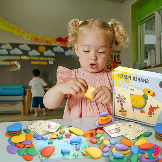 Galets arc-en-ciel Montessori - KIDS RAINBOW
